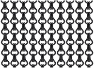 Dzielniki pokojowe Metalowa kurtyna z siatki ze stopu aluminium w kolorze czarnym