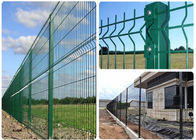 Ogrodzenie z drutu spawanego o grubości 4 mm, powlekane zielonym PCV, zapewniające bezpieczeństwo w parku / ogrodzie / na boisku sportowym