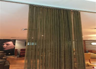 Dekoracyjna siatka druciana z miedzi / aluminium Metalowa siatkowa osłona ekranu do hali wystawienniczej