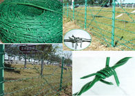 Drut kolczasty stalowy powlekany zielonym PVC, podwójnie skręcany drut stalowy do użytku w gospodarstwie