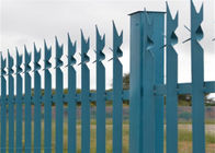Ochrona Blue Towers o szerokości 1,8 m Stalowe ogrodzenie palisadowe