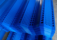 Trzy szczytowe panele ogrodzeniowe przeciwwiatrowe 900 mm Siatka przeciwpyłowa z niebieskiego wiatru