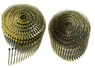 Gwoździe z drutu metalowego o długości 1-1 / 2 &quot;Gwoździe do cewek dachowych ocynkowane gładkie spiralne