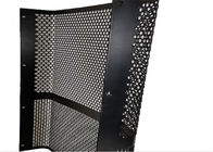 Czarny stalowy grill głośnika 0,3 mm niestandardowe perforowane panele metalowe