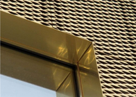 Rozszerzona metalowa siatka druciana o średnicy 150 mm ze złotą ozdobą
