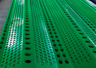 Ogrodzenie przeciwpyłowe o grubości 800 mm, zielone perforowane