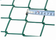 Siatka ogrodzeniowa z ogniwami łańcucha PCV powlekana na zielono 60x60 mm z otworem diamentowym
