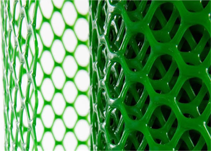 Sześciokątna siatka z tworzywa sztucznego z siatki Odporność na zielony kolor Odporność na promieniowanie UV do hodowli drobiu
