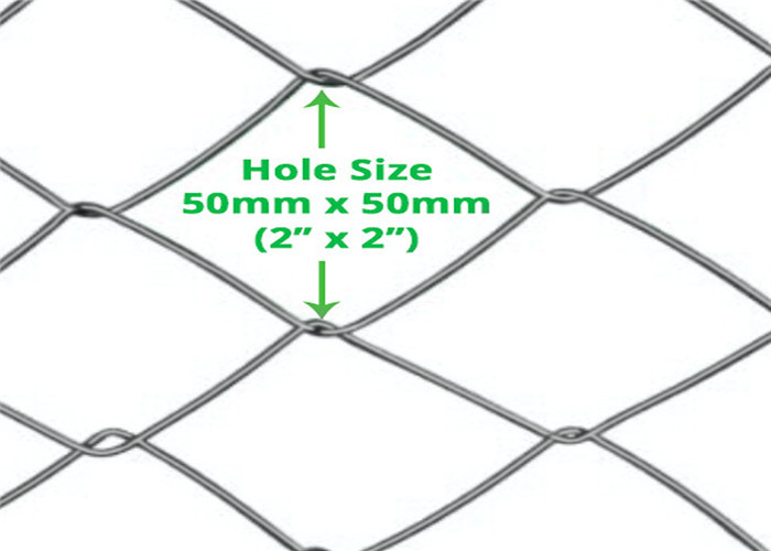 2-calowe metalowe ogrodzenie z ogniwami łańcucha 50 mm Diamentowa rolka z drutu cyklonowego